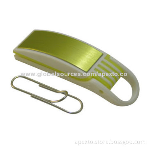Mini Clip USB Flash Drives, Customized Packaging Types/Logos Accepted, 256MB to 32GB